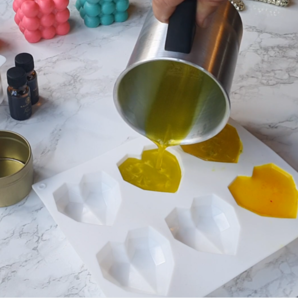 Wax melts silicon mould